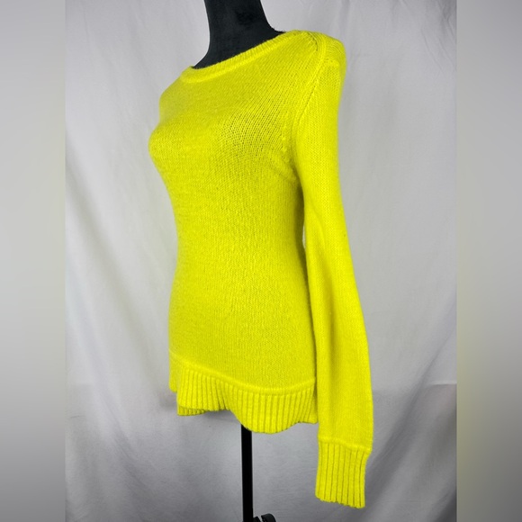 Loft Knit Yellow Pull On Ribbed Sweater - Picture 3 of 6
